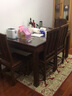 景典 紅木家具 非洲雞翅木（學(xué)名：非洲崖豆木）餐桌方形中式古典餐桌 實(shí)木長(cháng)餐臺 萬(wàn)字餐桌椅7件套 1.48米萬(wàn)字餐桌+6張萬(wàn)字餐椅 曬單實(shí)拍圖