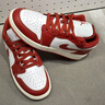 NIKE耐克男鞋女鞋AJ1情侶鞋Air Jordan 1低幫新年紅白休閑籃球運動鞋 新年款白紅 35.5 【GS】 曬單實拍圖
