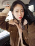 莫代爾棒球服外套女2025春秋季新款加厚初高中學(xué)生寬松百搭韓版夾克上衣 杏色 M 105-120斤 曬單實(shí)拍圖