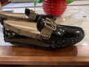 LNFL輕奢男鞋豆豆鞋牛皮V扣時尚駕車鞋2025新款百搭軟皮商務(wù)休閑皮鞋 黑色亮面 40 標(biāo)準(zhǔn)皮鞋碼 曬單實拍圖