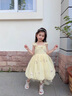 G.DUCKKIDS童裝女童連衣裙夏季吊帶裙兒童裙子夏天洛麗塔公主裙女寶寶蓬蓬裙 黃色 130 尺碼7~8歲【120-130cm】cm 曬單實(shí)拍圖
