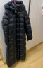 坦博爾【品質(zhì)鵝絨 高充絨量】秋冬羽絨服女長(cháng)款過(guò)膝加厚外套女鵝絨服 黑色 XL (175) 曬單實(shí)拍圖