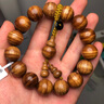 九道一正宗金絲楠木手串檀香木四川拆房老料帝王龍膽滿波紋烏木佛珠 1.5*15顆 臻品金絲楠/精品水波 曬單實拍圖