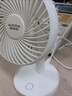 澳柯瑪（AUCMA）小風(fēng)扇桌面usb風(fēng)扇小型充電辦公室小電風(fēng)扇宿舍靜音床頭便攜式電扇迷你手持大風(fēng)力臺扇 新月白【2000毫安蓄電款】3檔大風(fēng)|節能低噪 曬單實(shí)拍圖