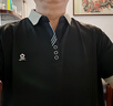 夢特嬌（MONTAGUT）法國品牌桑蠶絲衫男士短袖恤2025新款潮流商務體恤男 黑色 3XL 185/100A建議165-180斤 曬單實拍圖