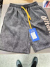 魯賓克美式扎染短褲男夏季寬松直筒運動(dòng)休閑五分褲子男青少年潮牌臟臟褲 K177白色 XL (建議體重130-140斤) 曬單實(shí)拍圖