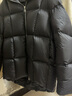 美洋（MEIYANG）黑列巴鵝絨服【極寒系列】柔妮紡超厚重磅羽絨服新款保暖外套百搭 黑色 S 曬單實(shí)拍圖