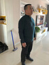 恒源祥半高領(lǐng)羊毛針織衫男士加厚毛衣冬季中老年男士時尚休閑拉鏈毛衫男 2971酒紅 M (165) 曬單實拍圖