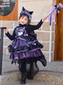 G.DUCKKIDS小黃鴨庫洛米女童連衣裙兒童洛麗塔公主裙秋冬cos服萬(wàn)圣節服表演 單裙子+拖尾 120 尺碼5~6歲【110-120cm】 曬單實(shí)拍圖