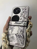 皮殼士  適用華為pocket2手機殼鏡頭全包防摔個(gè)性精美時(shí)尚皮質(zhì)木槿花高端輕奢小眾創(chuàng  )意女款保護套 木槿花+手繩 華為Pocket2 曬單實(shí)拍圖