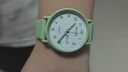 蕉遲手表女學(xué)生顯白簡(jiǎn)約高中生初中公務(wù)員石英靜音考試手表中考高考 夜光雙日歷款白面綠帶 曬單實(shí)拍圖