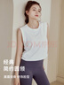 雪茜曼瑜伽服女寬松運動背心夏季短款性感罩衫訓(xùn)練跑步健身無袖上衣坎肩 曬單實拍圖