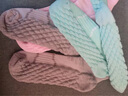 緣萊坊毛巾底襪子運動(dòng)棉質(zhì)短襪男女吸汗加厚專(zhuān)業(yè)跑步健身防滑按摩底 007三雙裝【淺灰 +淺藍 +粉色】 尺寸 小碼（35-39） 曬單實(shí)拍圖