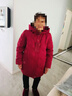 雋狐中老年羽絨服女短款媽媽冬裝加厚大碼60歲70老人奶奶太太寬松外套 棗紅 2XL 【推薦106-120斤】 曬單實拍圖