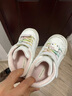 戴維貝拉（DAVE＆BELLA）【Hello·Kitty聯(lián)名】女童板鞋小童步前鞋兒童加絨鞋子秋冬新款 米白【現(xiàn)貨】 28碼 曬單實(shí)拍圖