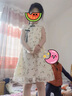 G.DUCKKIDS女童連衣裙夏裝2024年新款洋氣兒童旗袍公主裙夏季小女孩漢服裙子 2331香檳金 140cm(140cm) 曬單實(shí)拍圖