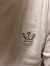 皮爾卡丹（pierre cardin）高檔純棉長(cháng)袖T恤女春秋季中年媽時(shí)尚女裝秋衣全棉內搭上衣打底衫 粉色 L建議110-120斤 曬單實(shí)拍圖