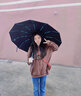 RAINLITE雨傘遮陽大號加固加厚結實抗風太陽自動女晴雨兩用防曬男士折疊 晴雨兩用傘-淺灰色 24骨 曬單實拍圖