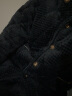 特丝格斯 法兰绒睡衣男冬季加厚套装三层夹棉袄加肥大中老年珊瑚绒家居服 藏青色 XXL-（加厚三层夹棉） 实拍图