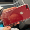 毕亚兹适用苹果iphone7/8plus手机壳/保护套 超轻薄散热全包防摔清爽透明玻璃硬壳不伤机 JK568-透明白 实拍图