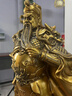 關(guān)公財神像武財神關(guān)二哥關(guān)二爺招財新店公司飯店店鋪開(kāi)業(yè)大吉賀禮擺件高端 送人 財神關(guān)公鎏金銅色大號：30*17*60cm 曬單實(shí)拍圖