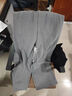 灰色西裝闊腿褲女秋冬2025新款高腰顯瘦設計感休閑垂感直筒窄版褲 灰色 L (28) 建議105-115斤 曬單實(shí)拍圖