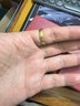 中國黃金（CHINA GOLD）黃金戒指古法光面素圈男女對(duì)戒情侶三金訂婚婚戒生日禮物女 女戒約4.4g 曬單實(shí)拍圖