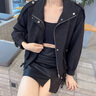 拉夏貝爾（La Chapelle）短外套女裝2025年春秋季新款小個(gè)子上衣夾克小香風(fēng)外套外搭西裝 杏色 M 曬單實(shí)拍圖