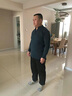 恒源祥半高領(lǐng)羊毛針織衫男士加厚毛衣冬季中老年男士時尚休閑拉鏈毛衫男 2971酒紅 M (165) 曬單實拍圖