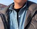 望了型牛仔襯衫男春季新款男士長(zhǎng)袖牛仔襯衫時(shí)尚休閑牛仔襯衣外套潮流襯衣服上衣男裝 深藍(lán)色C25 L 曬單實(shí)拍圖