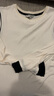 Teenie Weenie小熊女裝時(shí)尚春季簡(jiǎn)約風(fēng)輕氧感撞色長(cháng)袖T恤白打底衫 象牙白 M (165) 曬單實(shí)拍圖