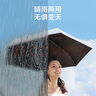 京東京造 小布丁 冰山藍(lán)太陽(yáng)傘女防紫外線便攜五折遮陽(yáng)傘防曬晴雨折疊傘 曬單實(shí)拍圖