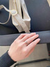 DR CK情侶對(duì)戒莫桑石鉆戒求婚結(jié)婚戒指S999純銀圣誕節(jié)生日禮物送男女友 天使之心女戒(標(biāo)準(zhǔn)禮盒) 活口大小可調(diào)節(jié) 曬單實(shí)拍圖