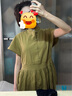 無印良品 MUJI IDEE 女式 平紋 無袖連衣裙 女裝裙子夏季 GAD13C4S 卡其色 M (155/80A) 曬單實(shí)拍圖