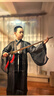 馬櫻紅雨 六一兒童漢服男童春夏裝公子服中國風(fēng)男童古裝演出服小男孩古風(fēng) 黑琉璃+披風(fēng)【親膚舒適】 140 /建議身高140厘米左右 曬單實(shí)拍圖
