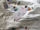 暖喬全棉襯衫女五分袖夏季寬松繡花翻領(lǐng)開衫日系設(shè)計(jì)感休閑純棉襯衣 白色 M（100-125斤） 曬單實(shí)拍圖