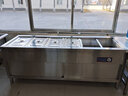 圣 托（shentop）快餐保溫臺商用食堂用 保溫爐快餐車(chē) 6格柜式不銹鋼保溫售飯臺電熱分餐臺【201份數盤(pán)】 STTA-FB21 曬單實(shí)拍圖