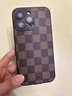 英凱倫  蘋果15ProMax手機殼新款高檔格子皮紋iPhone14自帶鏡頭膜全包防摔輕奢男女保護套 棕色【帶鏡頭膜】格子紋 蘋果15 曬單實拍圖
