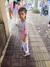 小港童童裝女童褲子夏季薄款冰絲防蚊褲兒童夏裝新款運(yùn)動(dòng)褲女孩束腳褲 白色 120 曬單實(shí)拍圖