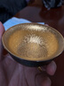 麟鵬加佳 窯變天目釉鎏金建盞茶杯主人杯陶瓷茶盞單杯茶碗大號高端禮盒裝 七彩富貴鎏金杯 曬單實(shí)拍圖