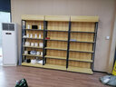 章魚(yú)哥貨架展示架超市貨柜展柜展架陳列柜飾品化妝品柜 原木色+黑架 長(cháng)100*深40*高220cm 曬單實(shí)拍圖
