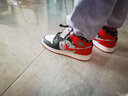 耐克（NIKE）休閑鞋女鞋春季新款運動(dòng)鞋Air Jordan 1 AJ1 喬1中幫籃球鞋板鞋 DM1208-150黑紅圣誕 39 曬單實(shí)拍圖