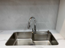 科勒（KOHLER）利欧304不锈钢加厚水槽台上台下洗碗池抽拉龙头套餐 25342+21366 实拍图
