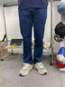 啄木鳥【2條裝】牛仔褲男秋冬新款寬松直筒長褲子男加大碼休閑男士褲子 009藍(lán)色+009黑色（常規(guī)款） 31【建議125-135斤】 曬單實(shí)拍圖