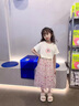 FNJ KIDS女童套裝裙2025夏季洋氣女大童短袖T恤兒童網(wǎng)紗裙子兩件套 圖片色 150 (建議身高140-150cm) 曬單實(shí)拍圖