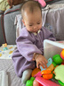 Aceboer嬰兒衣服秋冬新生兒連體衣棉柔軟睡衣嬰幼兒滿月服寶寶哈衣爬服 小熊紫色【奧粒絨連體】 90cm 曬單實(shí)拍圖