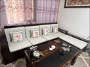 正逸 ZERNYEIE沙發(fā)紫金檀木中式實(shí)木沙發(fā)冬夏兩用可拆洗靠墊儲(chǔ)物家用小戶型沙發(fā) 親膚舒適透氣棉麻布套 獨(dú)立單人位 曬單實(shí)拍圖