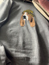 暇步士（Hush Puppies）男裝秋純棉趣味提花休閑百搭套頭針織毛衣 058中灰2 XL 曬單實(shí)拍圖