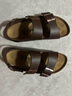 BIRKENSTOCK勃肯德國進(jìn)口男女款時(shí)尚舒適百搭軟木Milano系踝涼鞋 棕色-窄版0034703 37 曬單實(shí)拍圖