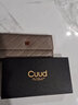 Cuud長(cháng)款女錢(qián)包時(shí)尚菱格紋牛皮大容量女士零錢(qián)夾包七夕禮物送女友 灰色 曬單實(shí)拍圖